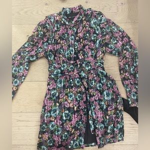 Flower button Dress
